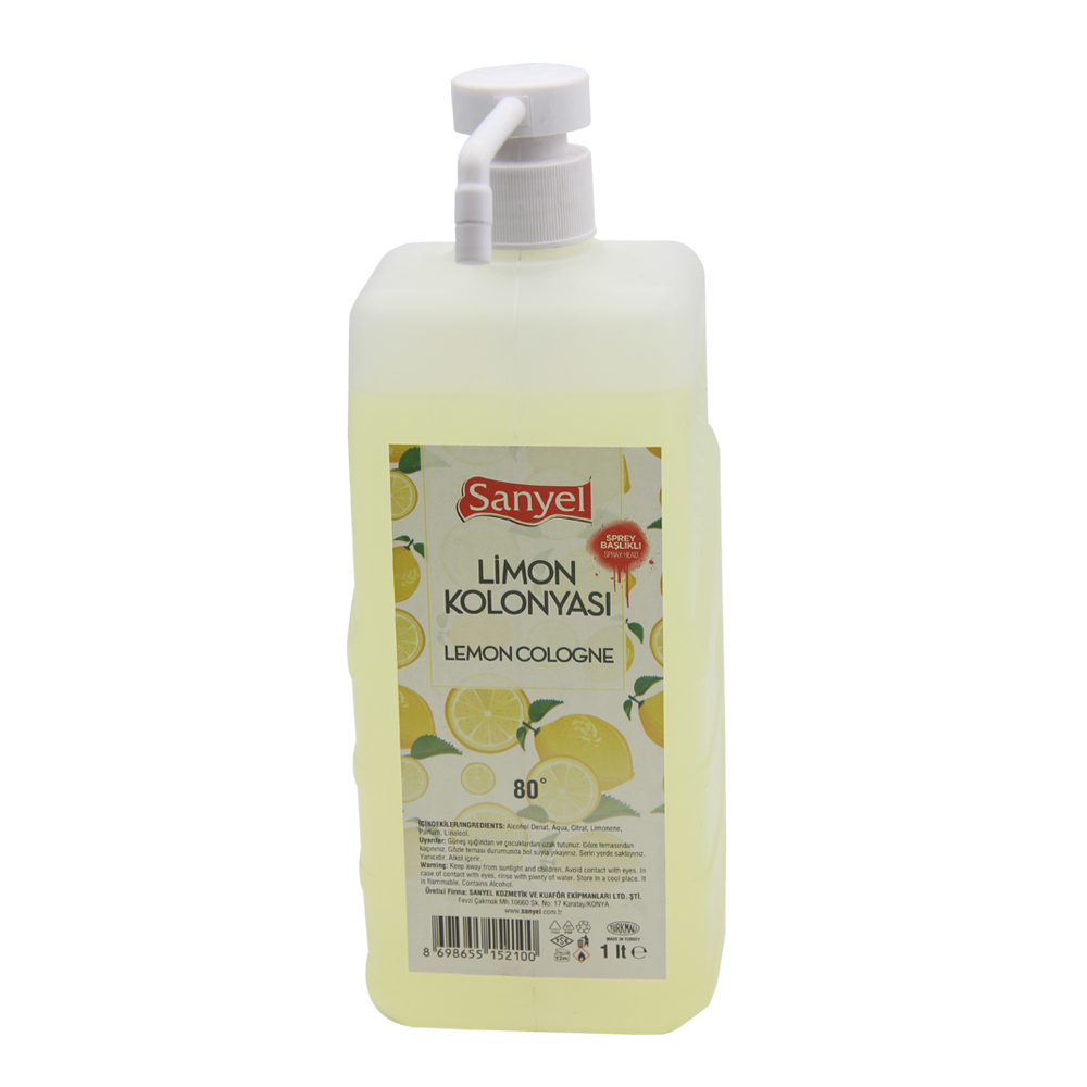 Limon Kolonyası Sprey Başlıklı 1 Lt 80°